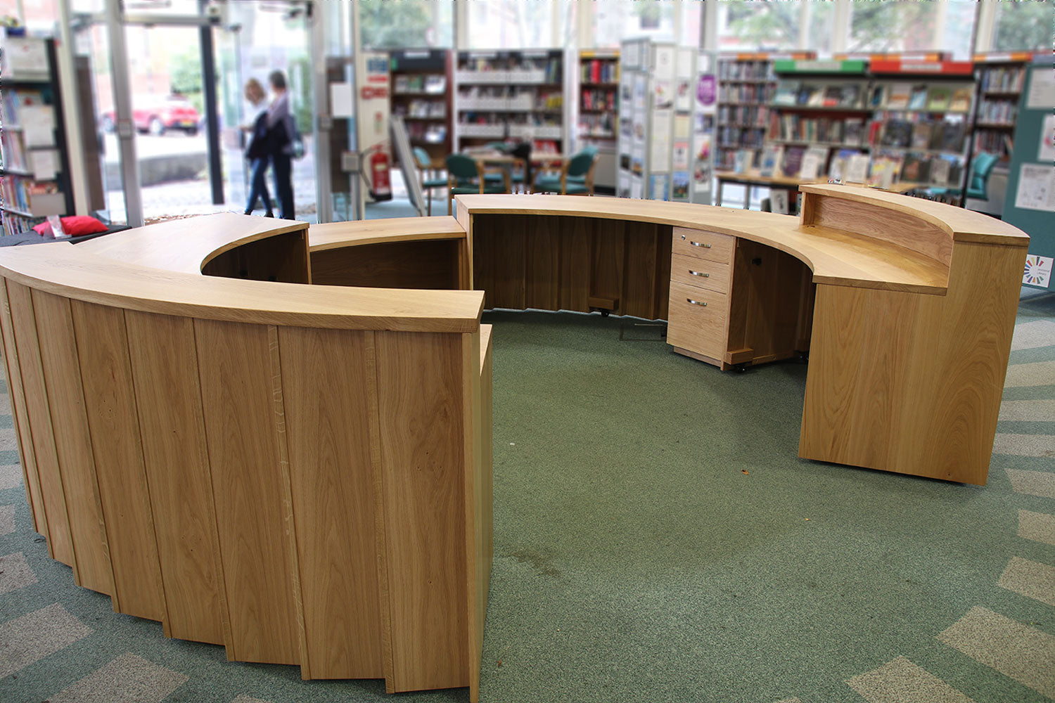 Circular deals reception desk