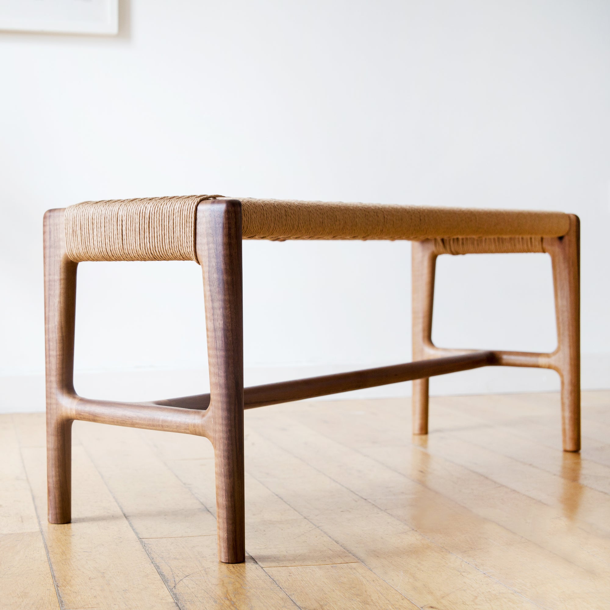 Mid Century Danish Cord Bench By James Design