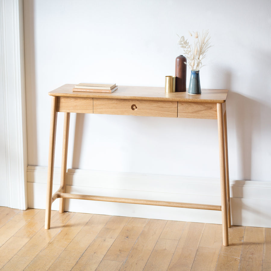 Mid Century Modern Elliptical Solid Walnut Coffee Table